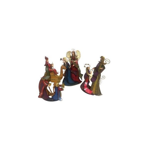 Nativity Scene 3 Wiseman Colorful Indoor/Outdoor 2005 Home Interiors - Picture 1 of 6